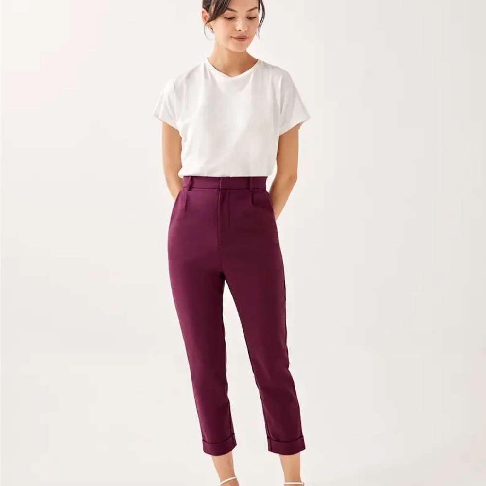 Love Bonito Alby Tailored Peg Leg Chino Pants